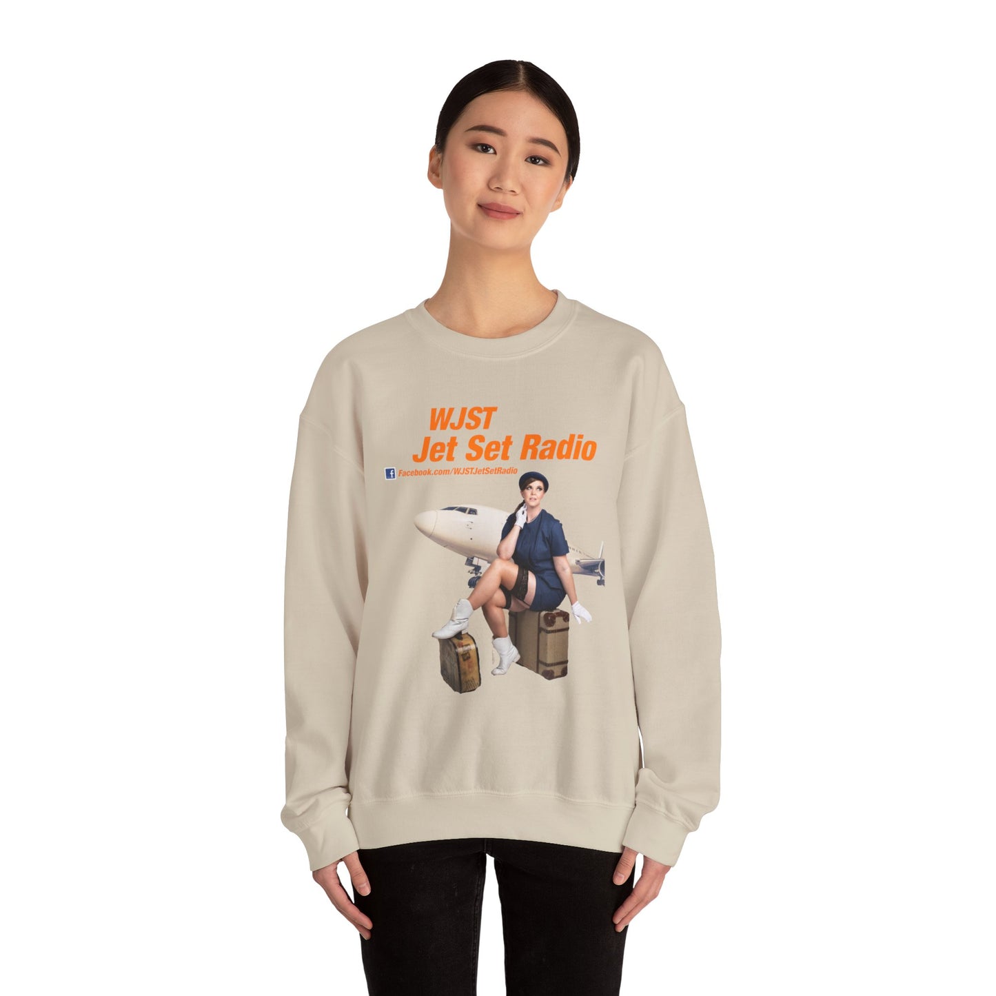 WJST Jet Set Logo Unisex Heavy Blend™ Crewneck Sweatshirt