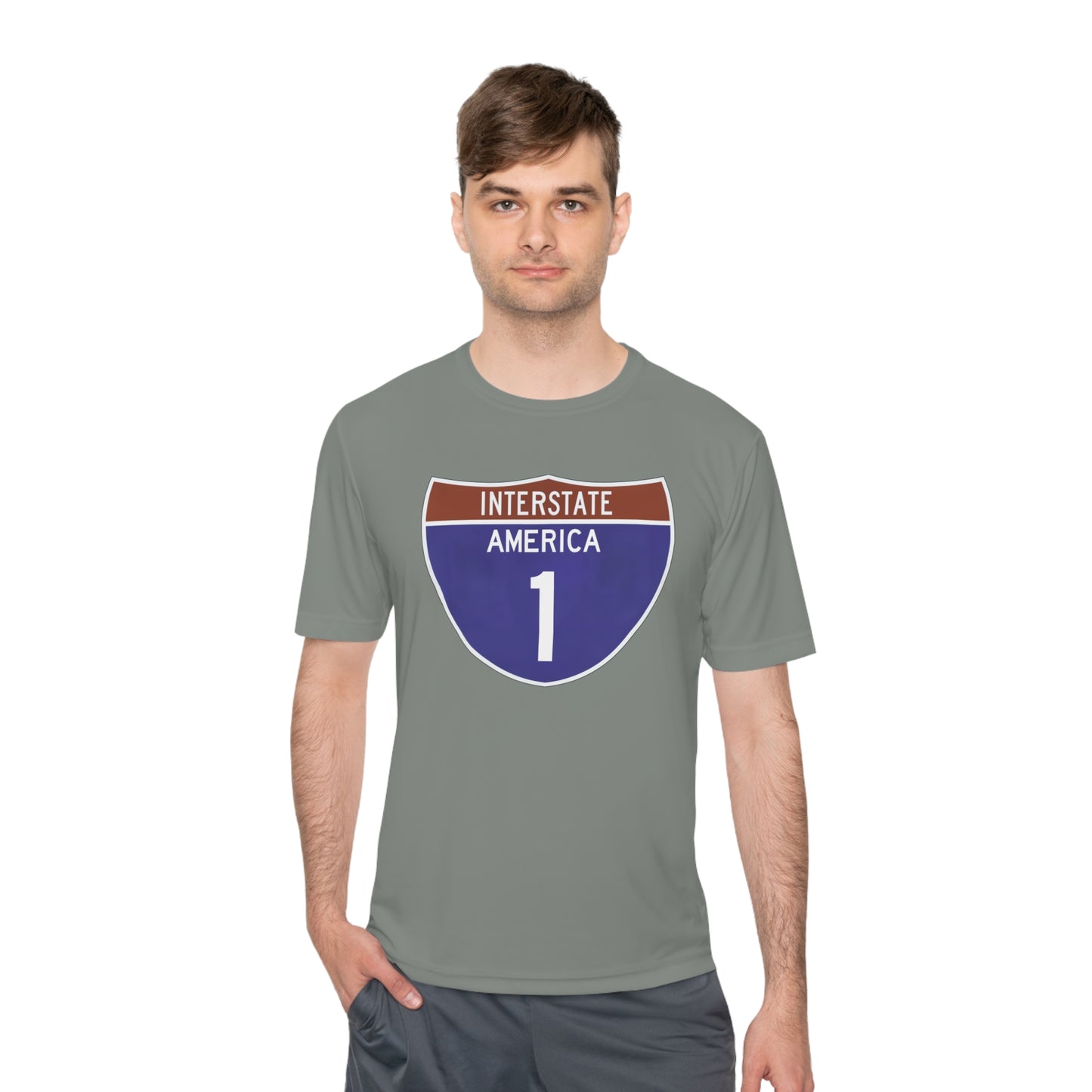 Interstate America 1 Unisex Moisture Wicking Tee