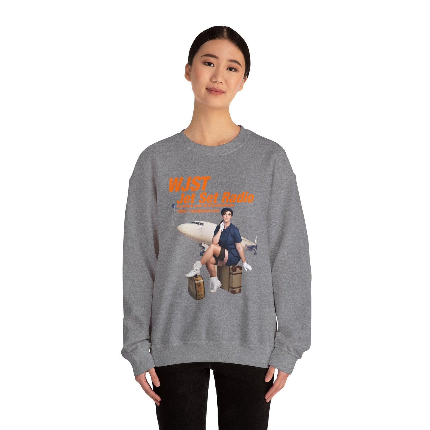 WJST Something Blue Unisex Heavy Blend™ Crewneck Sweatshirt