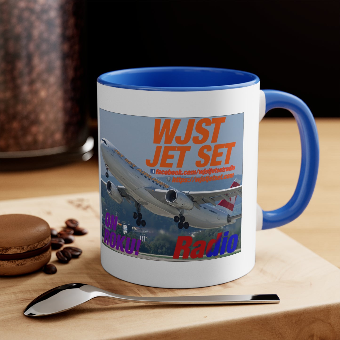 WJST Jet Set 11oz Accent Mug