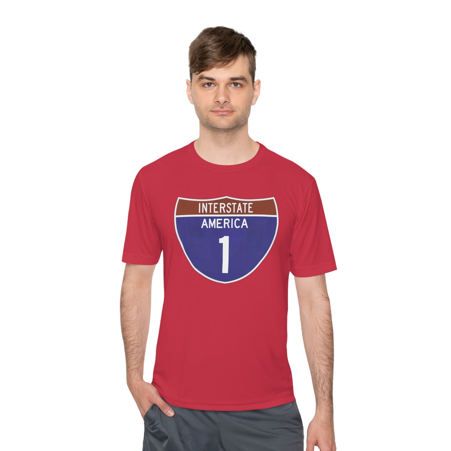 Interstate America 1 Unisex Moisture Wicking Tee