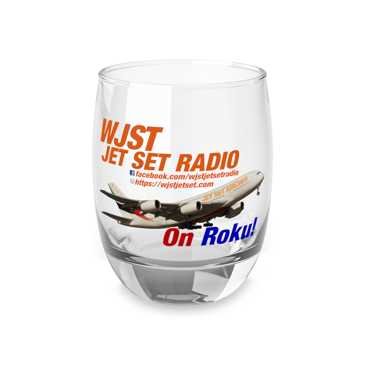 WJST Jet Set Whiskey Glass B 6oz