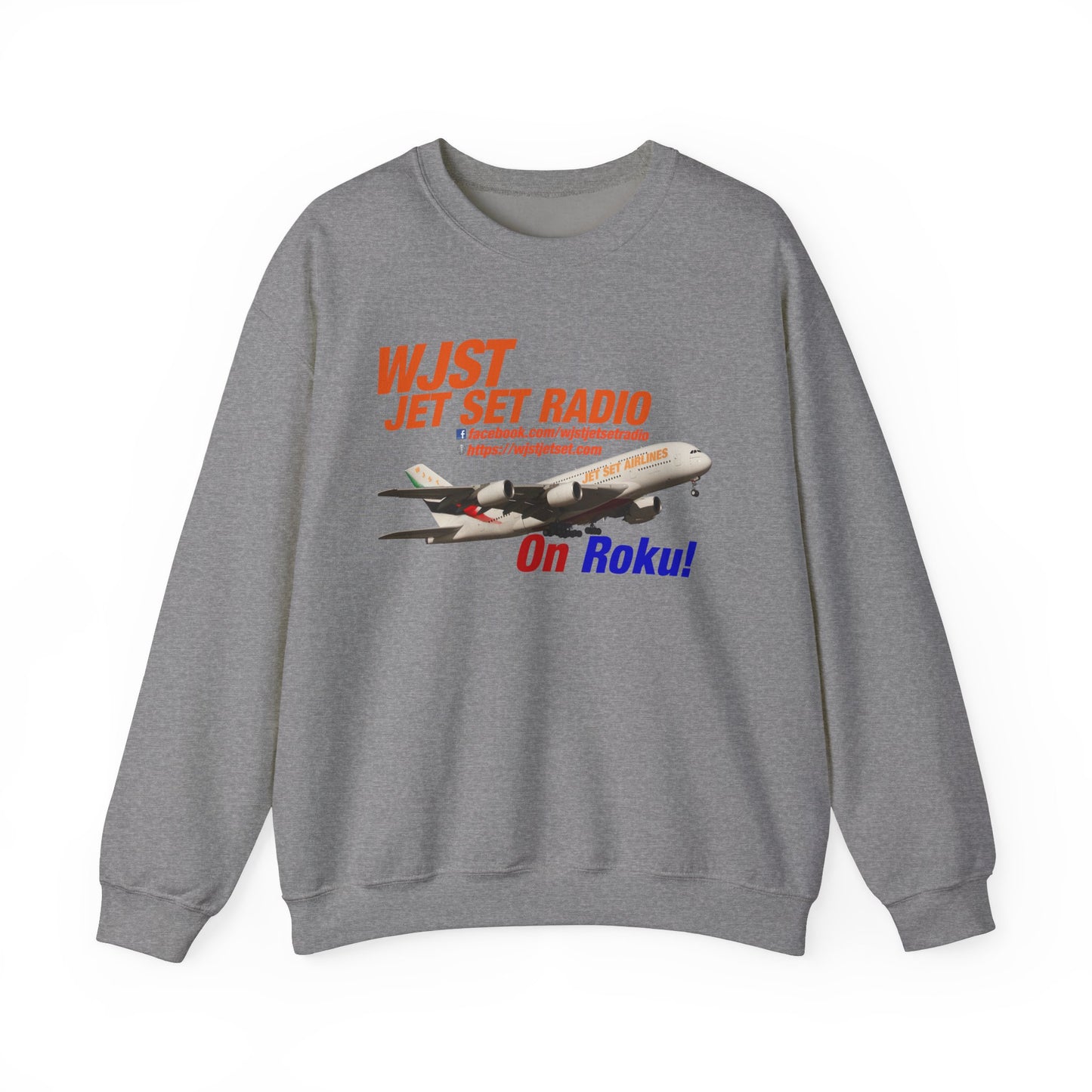 WJST Jet Set Logo Unisex Heavy Blend™ Crewneck Sweatshirt