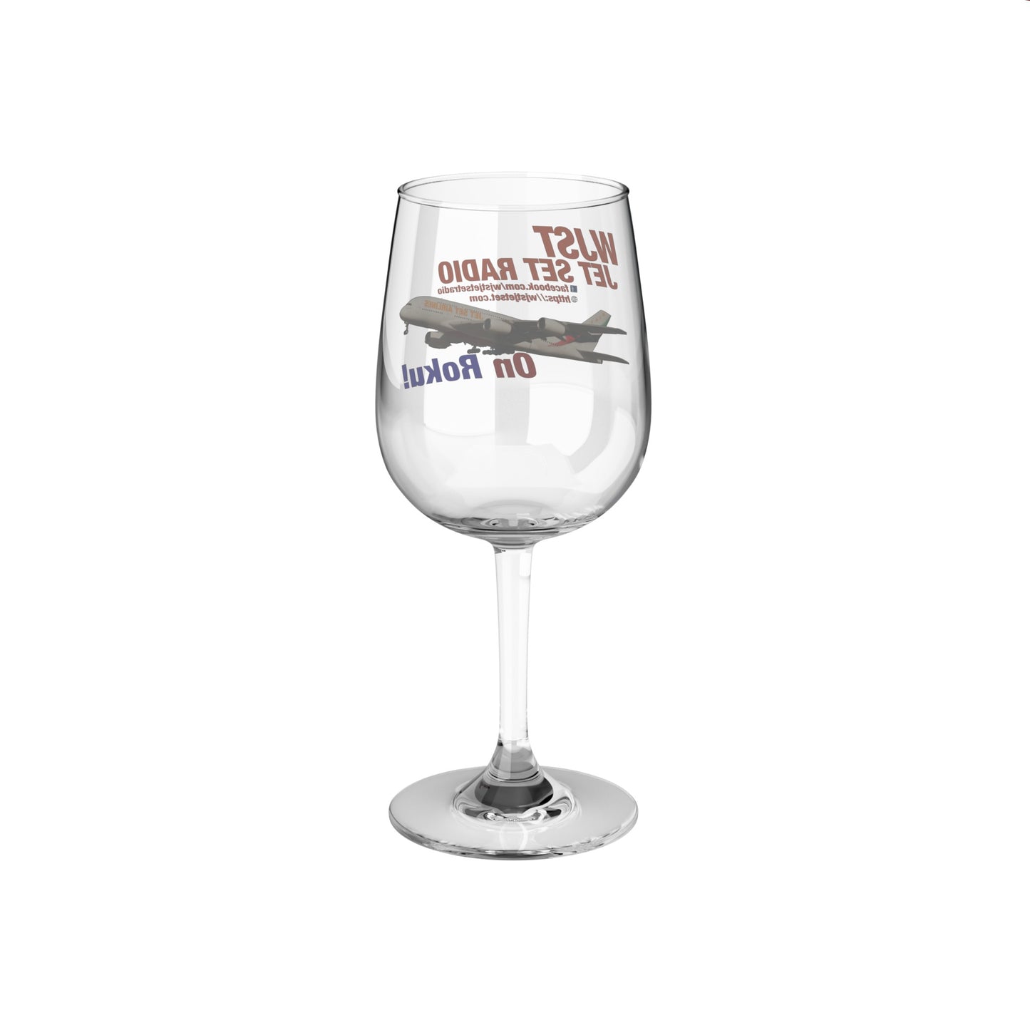 WJST Jet Set Wine Glass, B 12oz