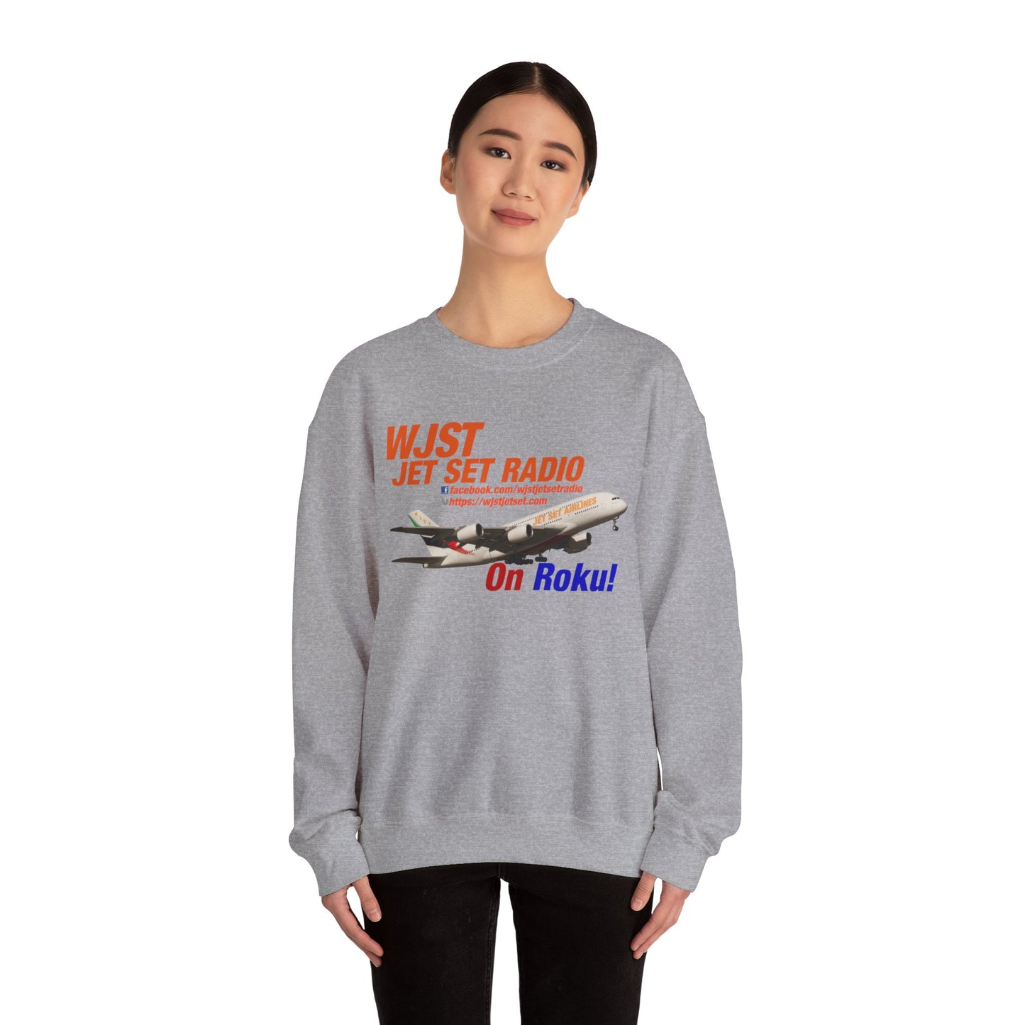 WJST Jet Set Logo Unisex Heavy Blend™ Crewneck Sweatshirt