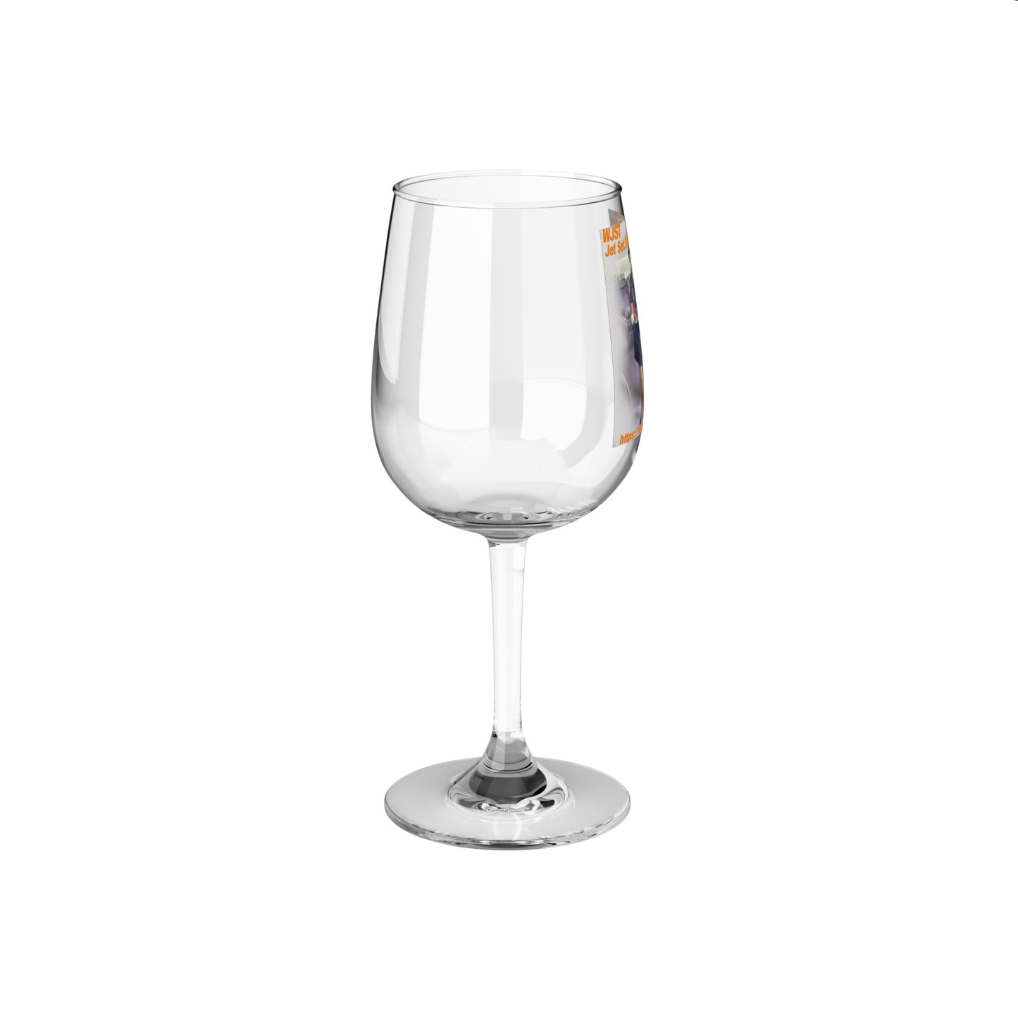 WJST Jet Set Wine Glass, A 12oz