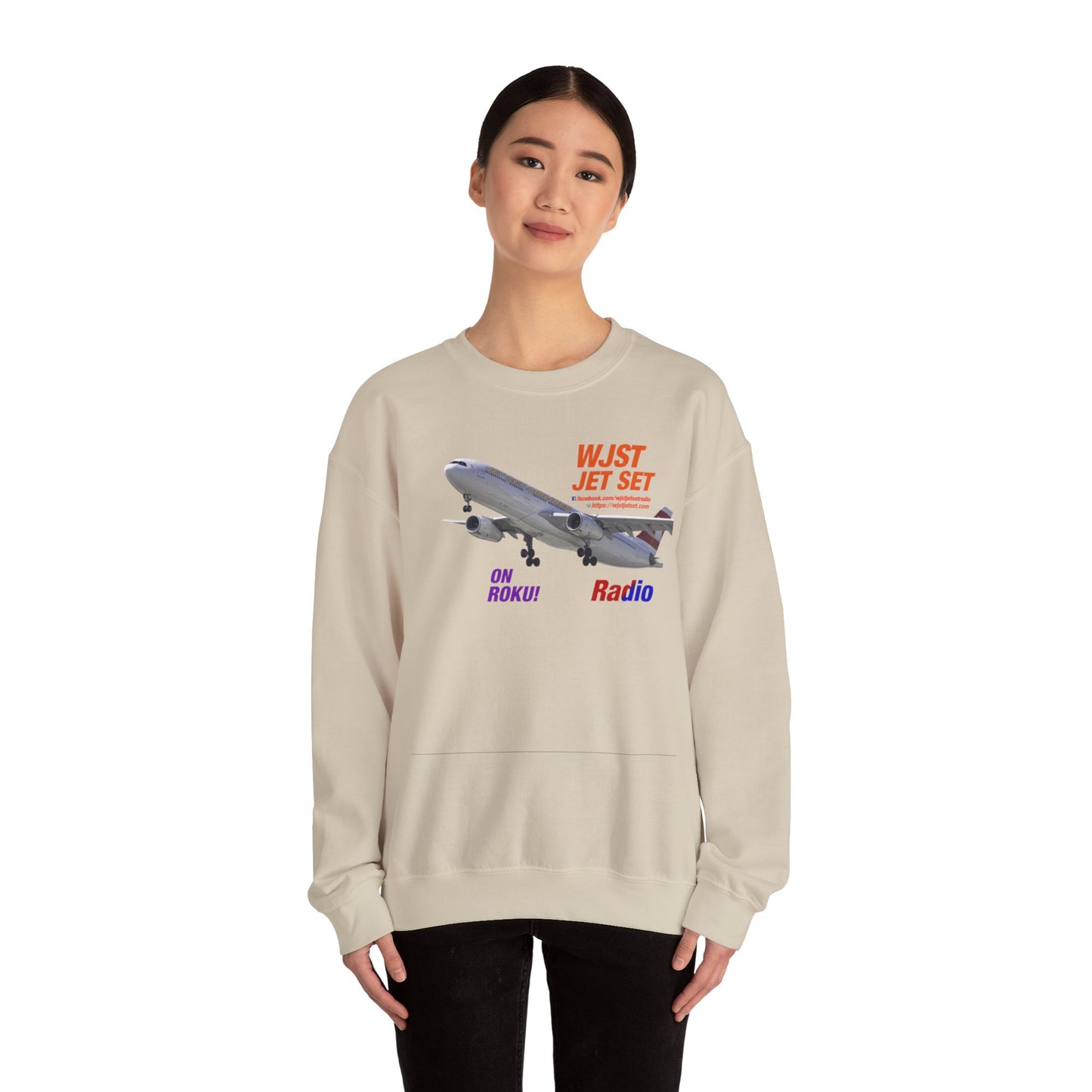 WJST Jet Set Logo Unisex Heavy Blend™ Crewneck Sweatshirt