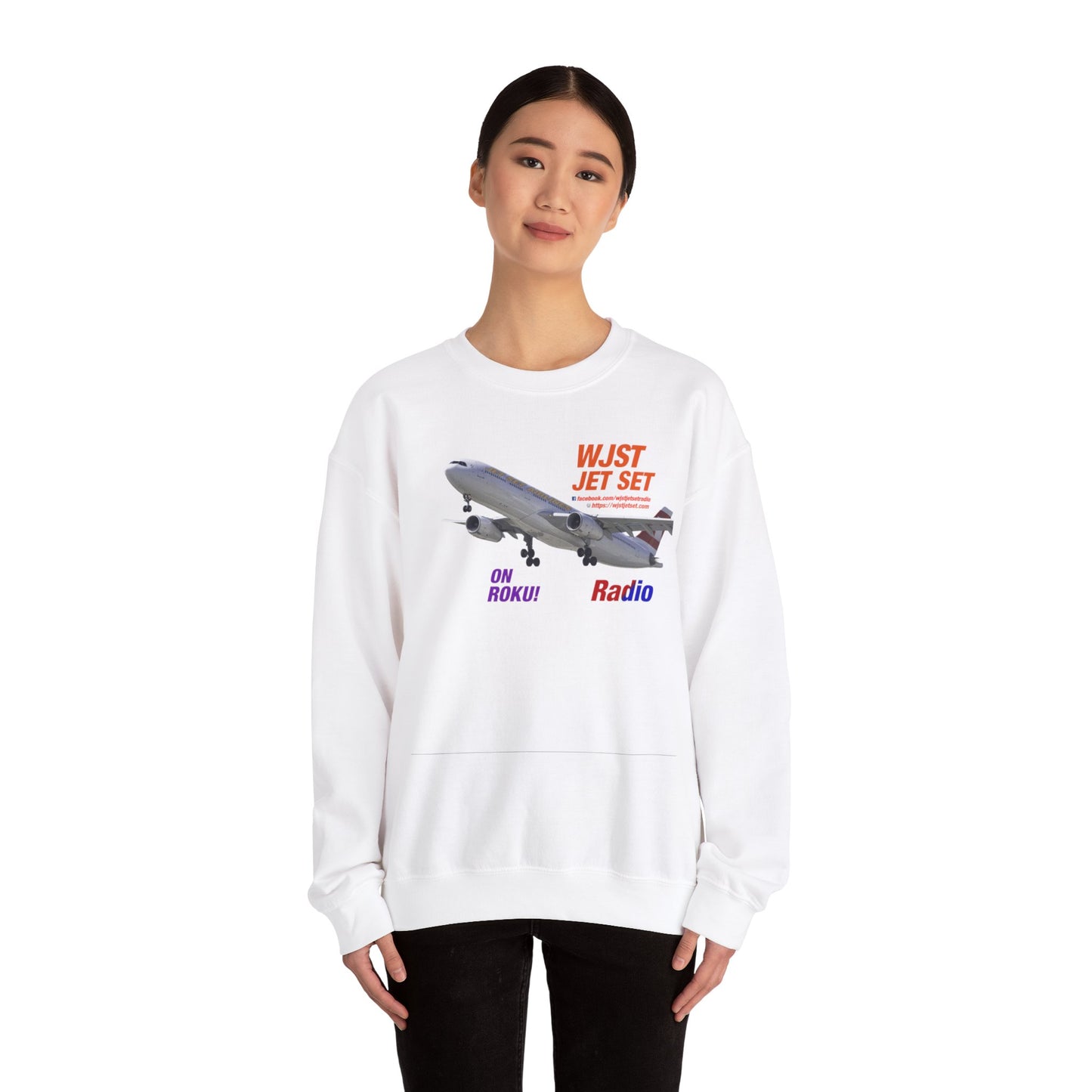 WJST Jet Set Logo Unisex Heavy Blend™ Crewneck Sweatshirt