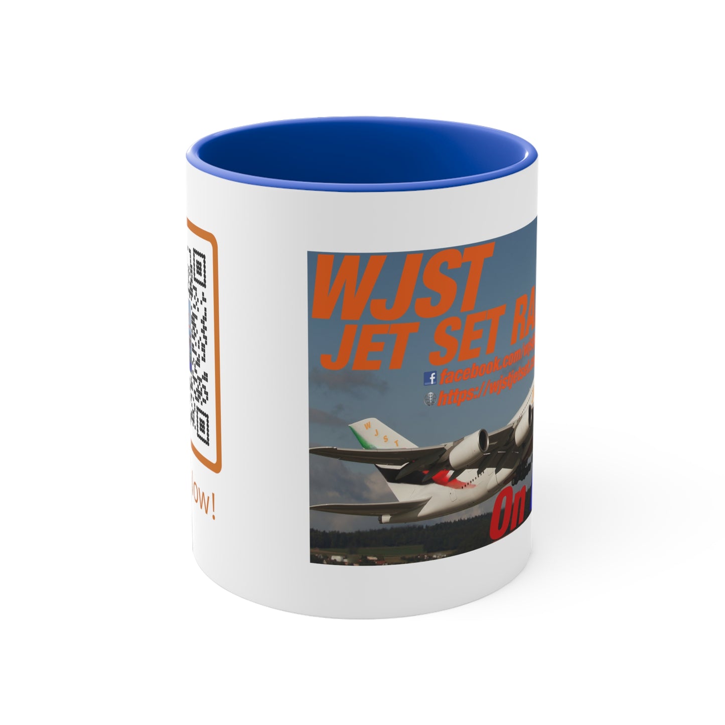 WJST Jet Set 11oz Accent Mug