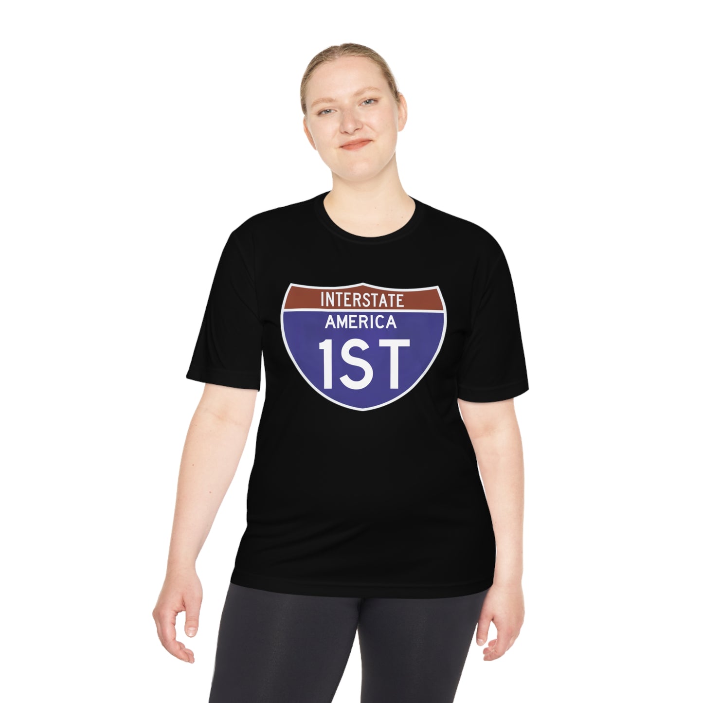 Interstate America 1 ST Unisex Moisture Wicking Tee