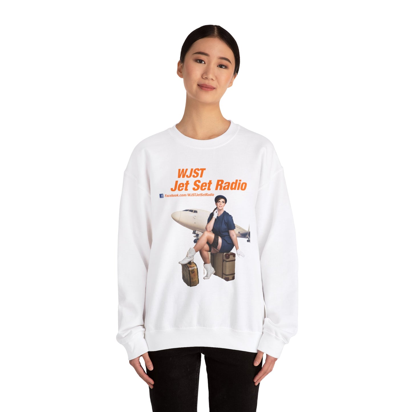 WJST Jet Set Logo Unisex Heavy Blend™ Crewneck Sweatshirt