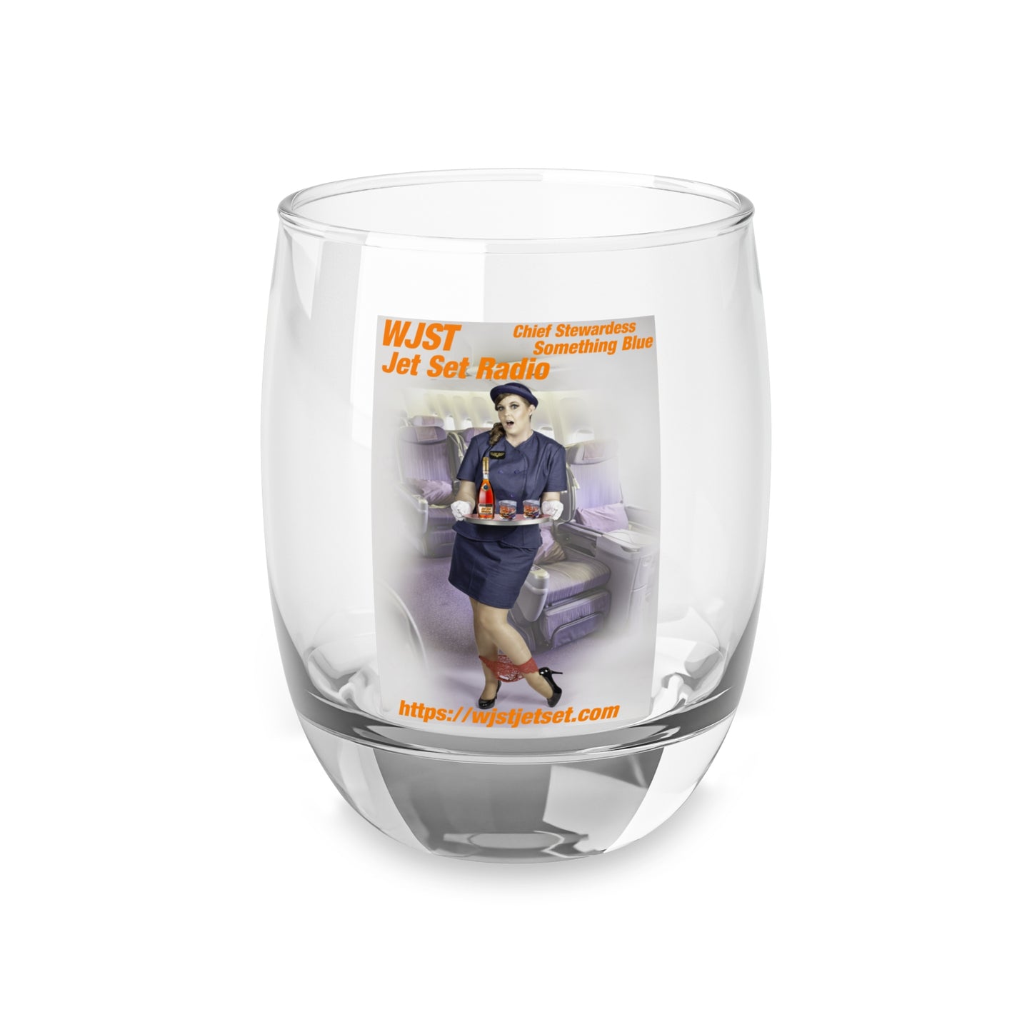 WJST Jet Set Whiskey Glass A 6oz.