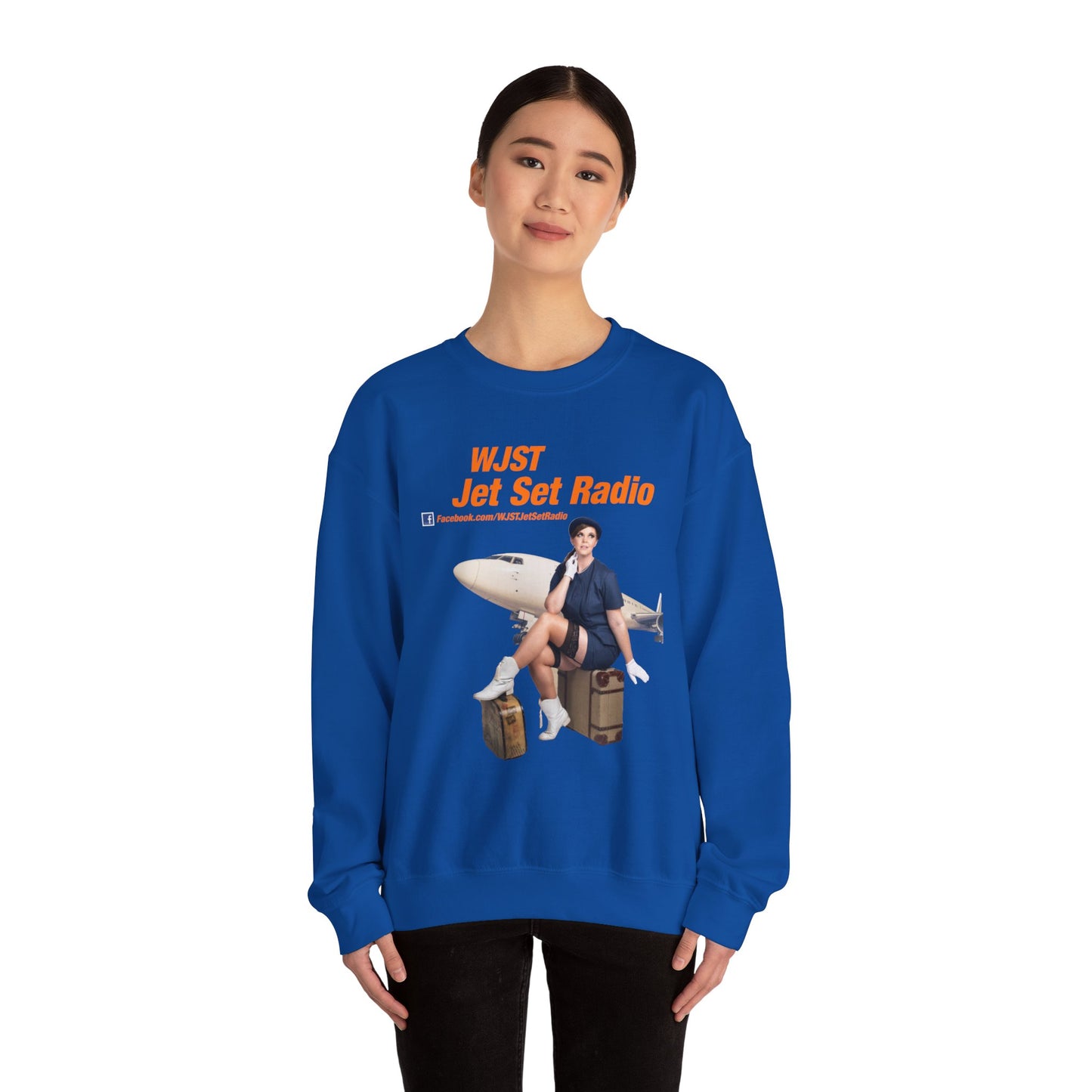 WJST Jet Set Logo Unisex Heavy Blend™ Crewneck Sweatshirt