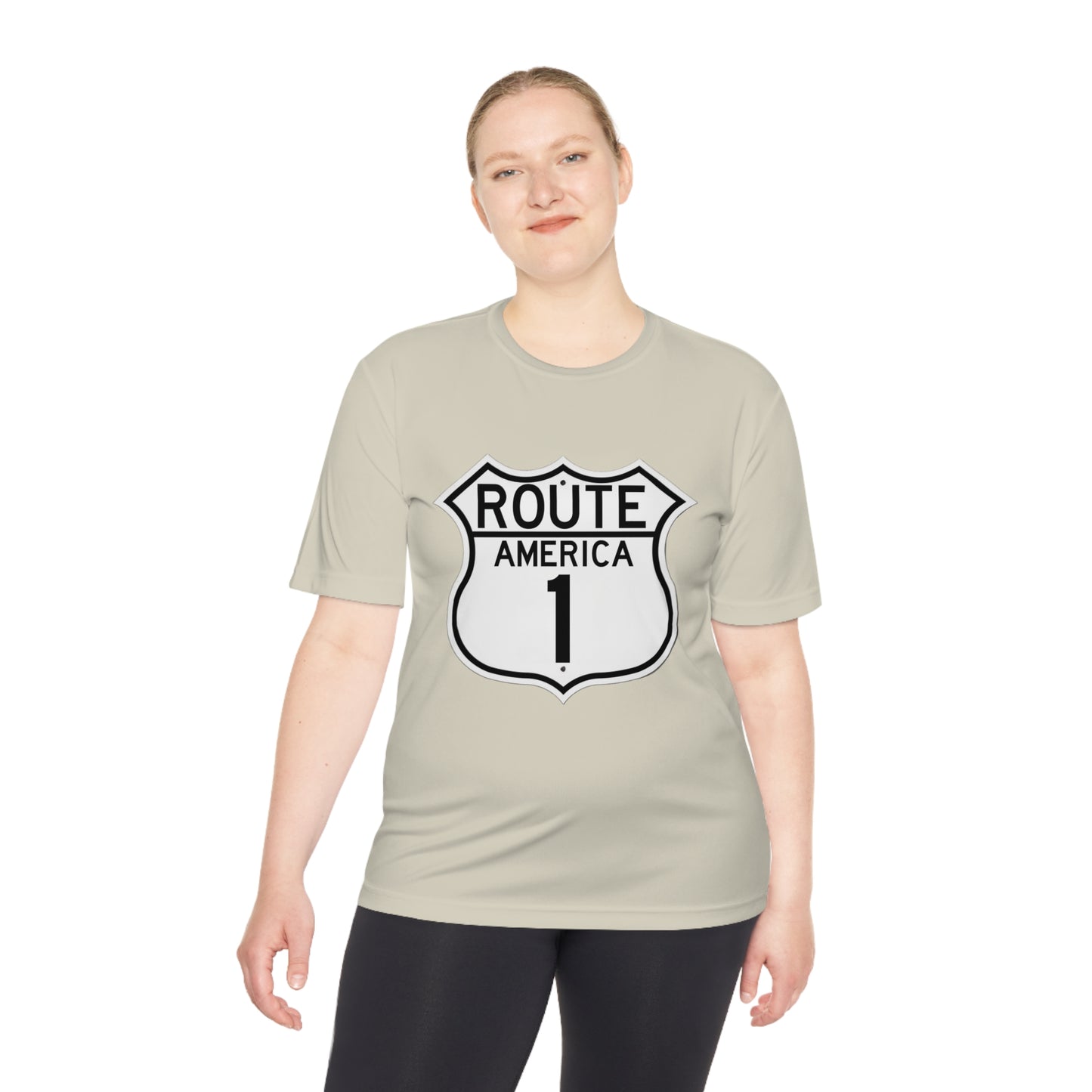 US Route America 1 Unisex Moisture Wicking Tee