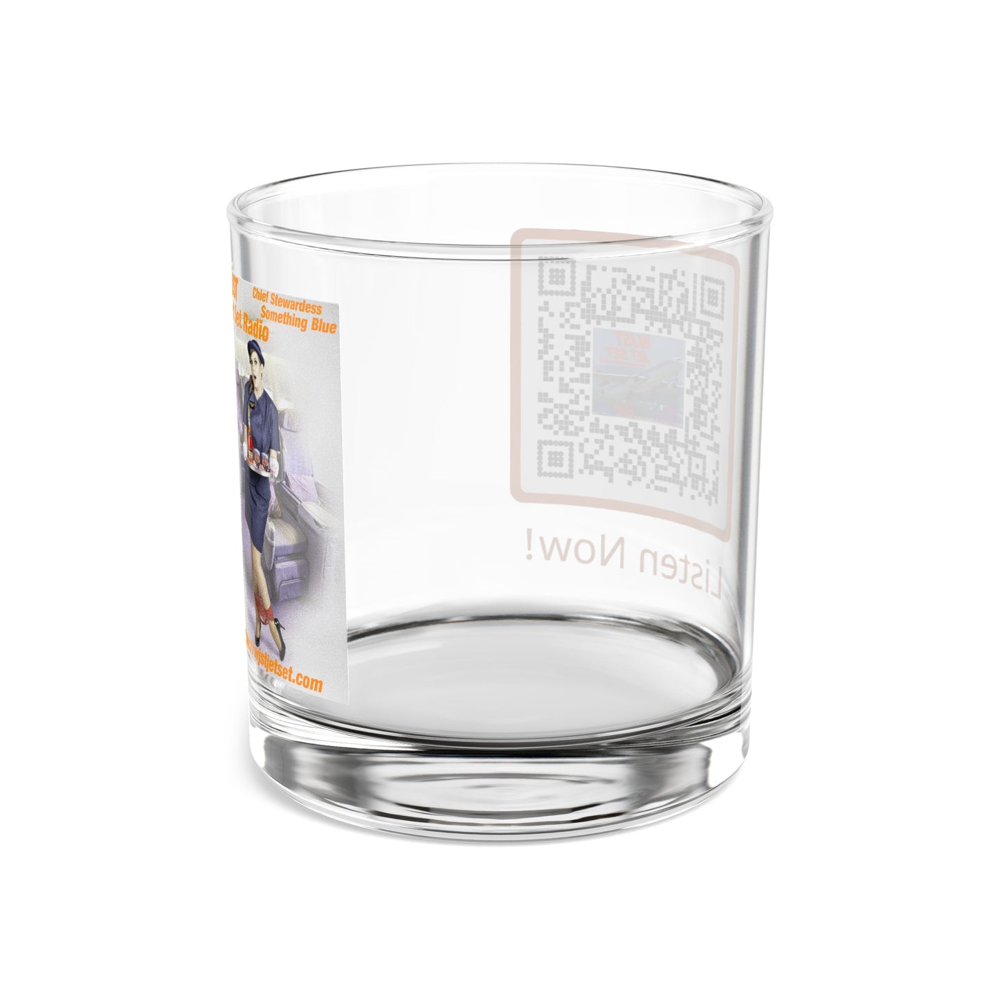 WJST Jet Set On The Rocks Glass B 10oz