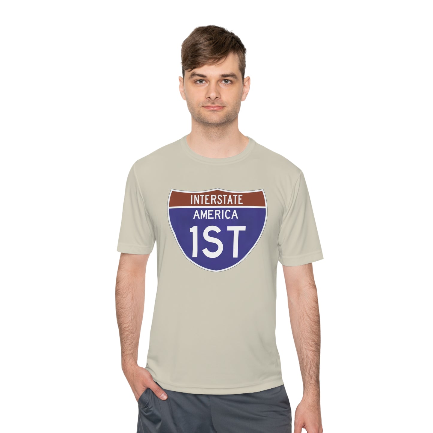 Interstate America 1 ST Unisex Moisture Wicking Tee