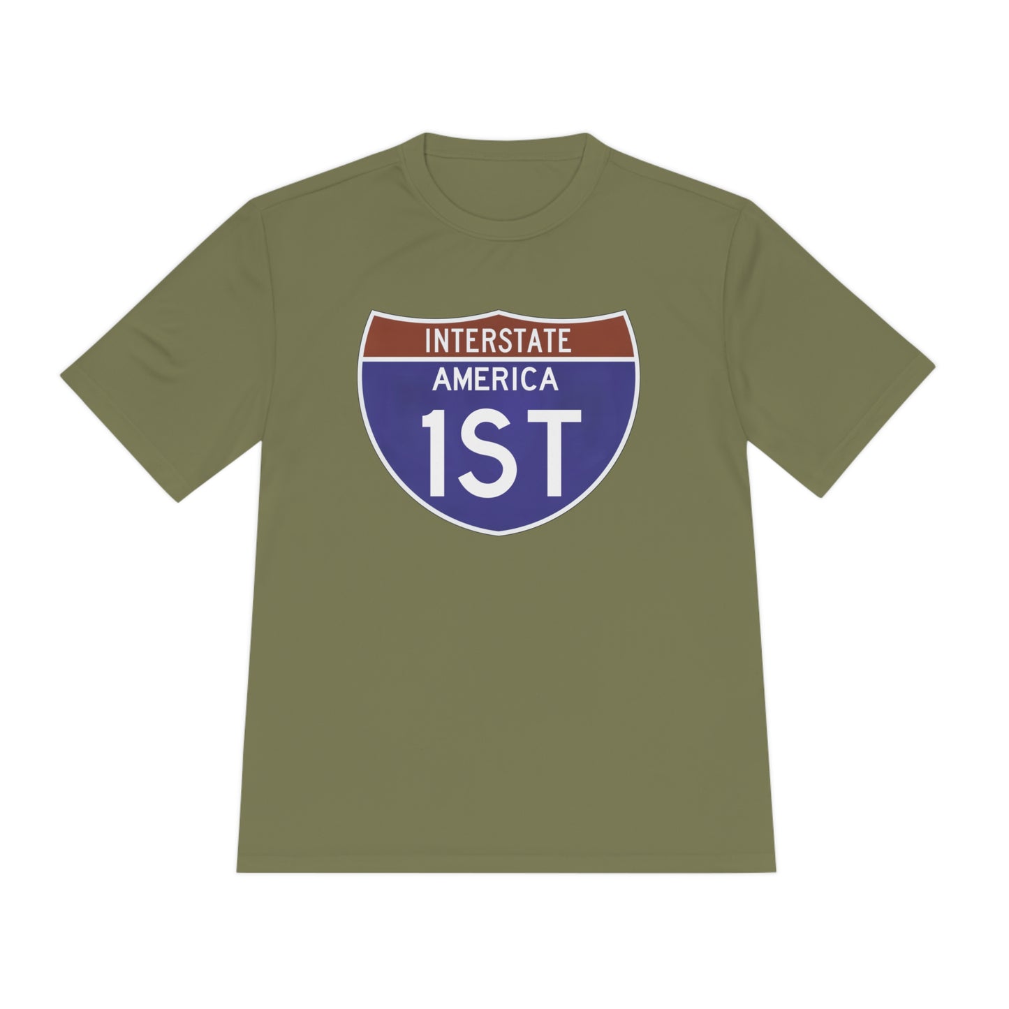 Interstate America 1 ST Unisex Moisture Wicking Tee