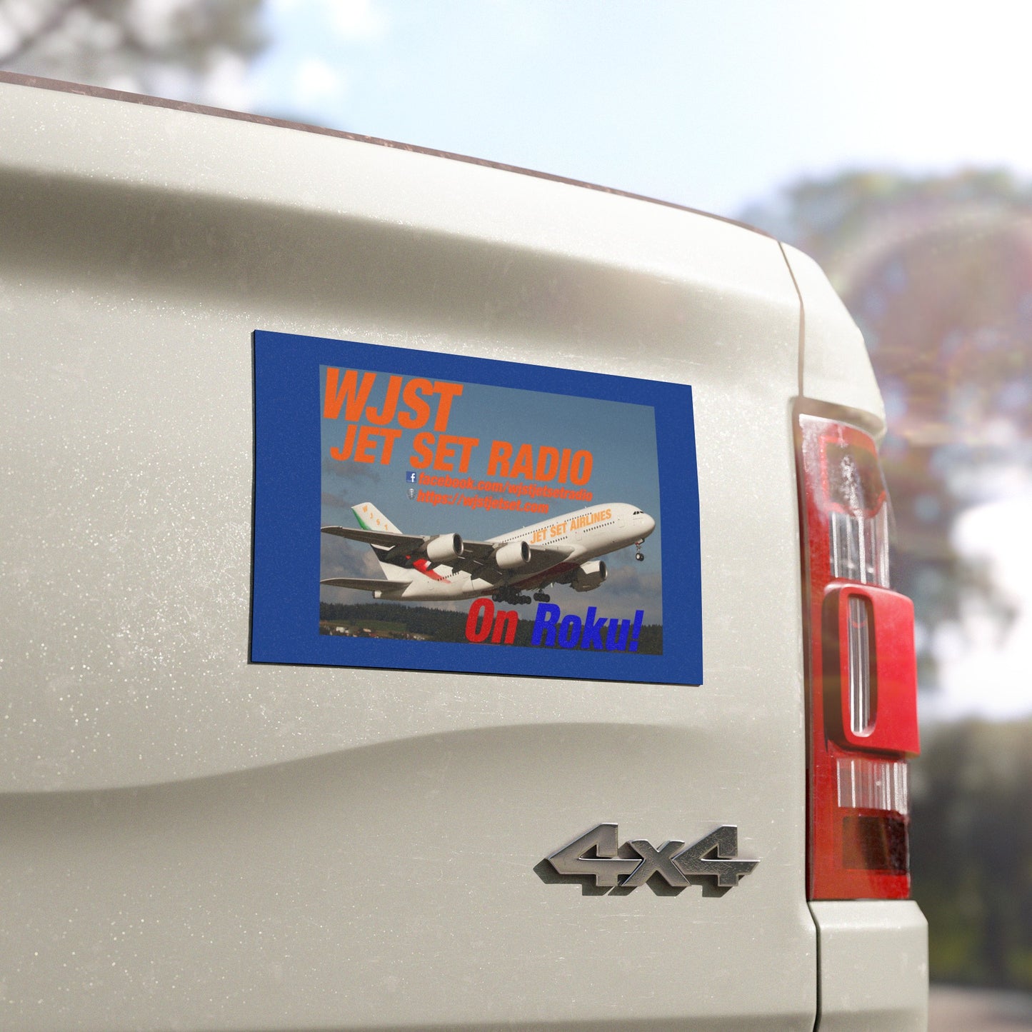 WJST Jet Set Vehicle Magnet