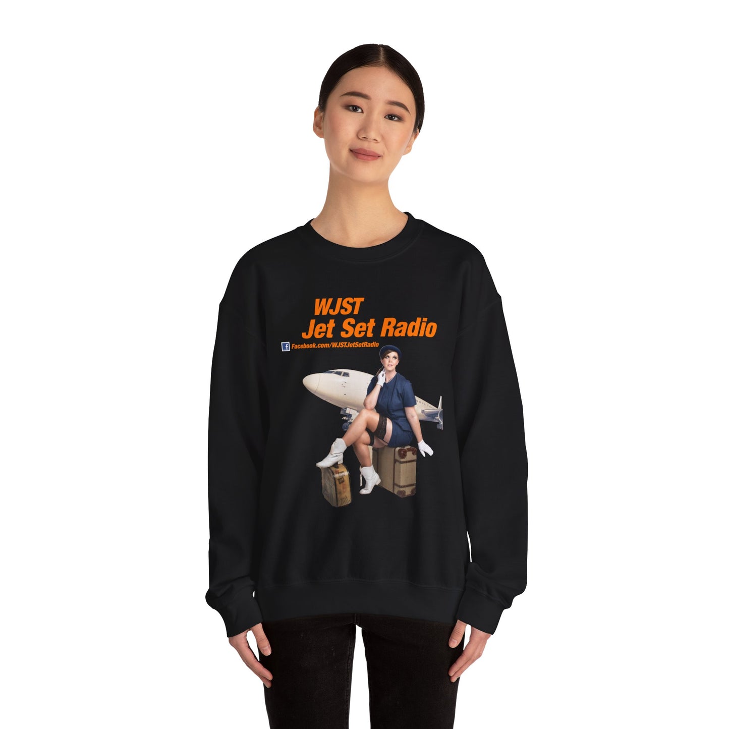 WJST Jet Set Logo Unisex Heavy Blend™ Crewneck Sweatshirt