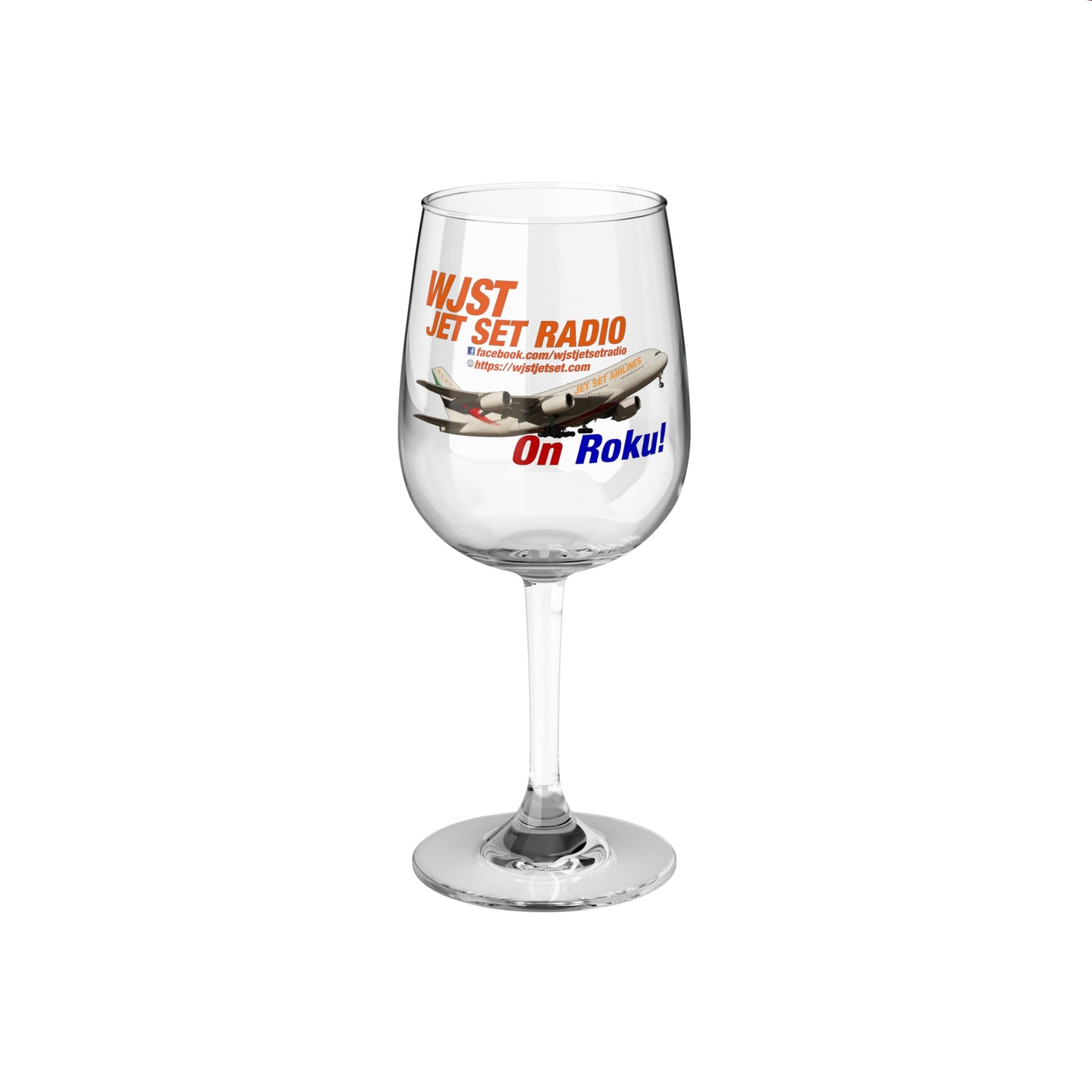 WJST Jet Set Wine Glass, B 12oz