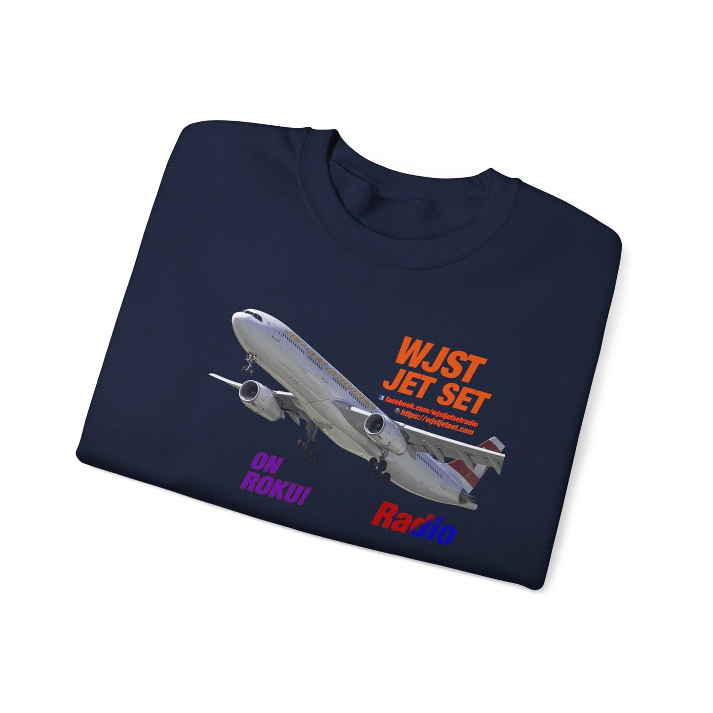 WJST Jet Set Logo Unisex Heavy Blend™ Crewneck Sweatshirt