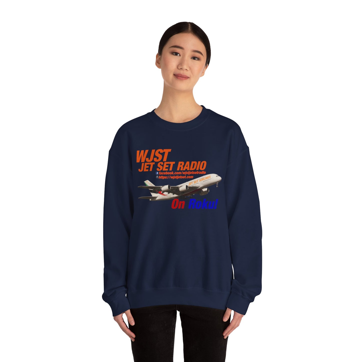 WJST Jet Set Logo Unisex Heavy Blend™ Crewneck Sweatshirt