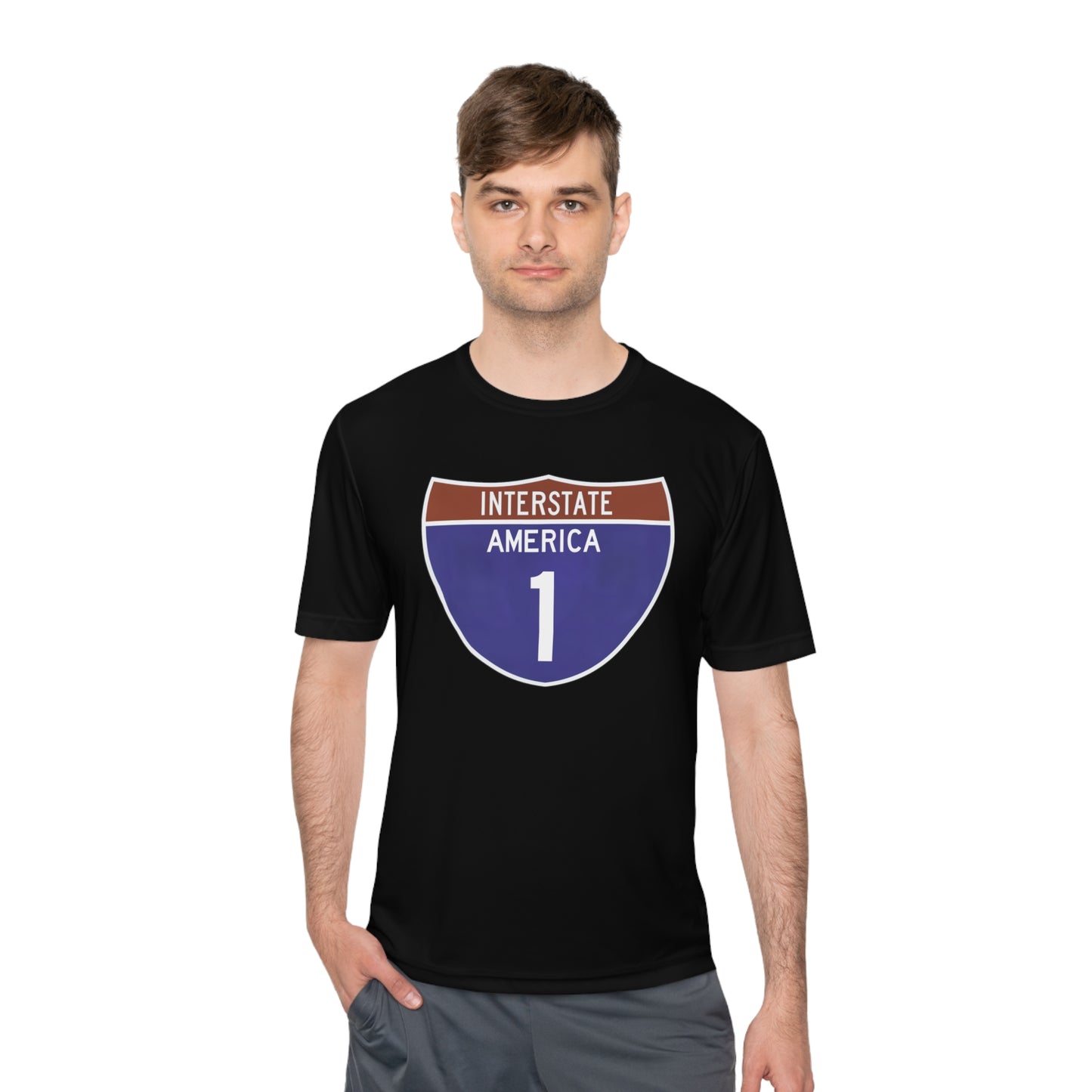 Interstate America 1 Unisex Moisture Wicking Tee