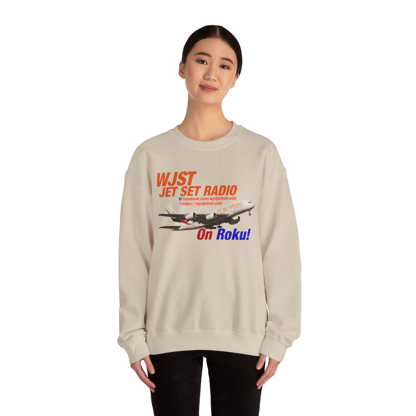 WJST Jet Set Logo Unisex Heavy Blend™ Crewneck Sweatshirt