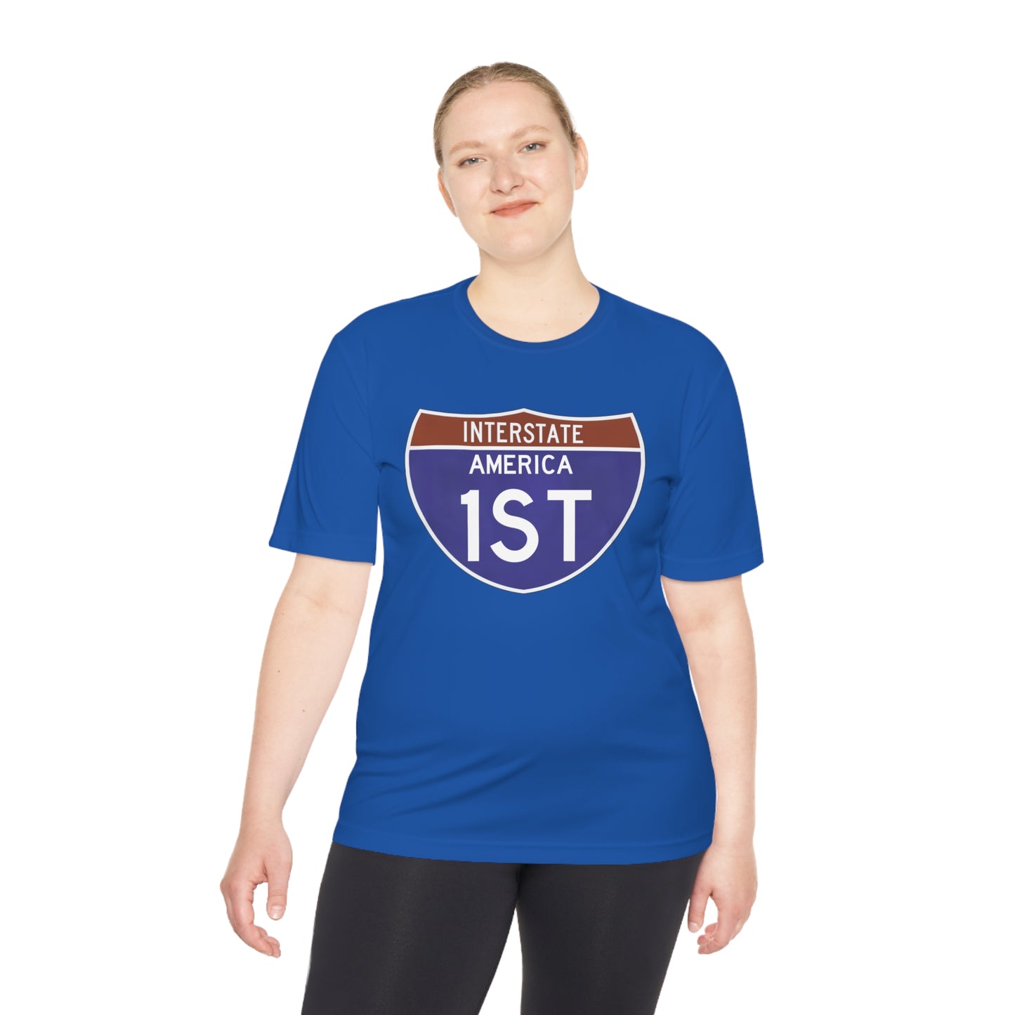 Interstate America 1 ST Unisex Moisture Wicking Tee